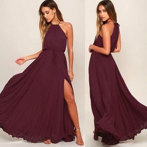 ESSENCE OF STYLE PLUM PURPLE MAXI DRESS